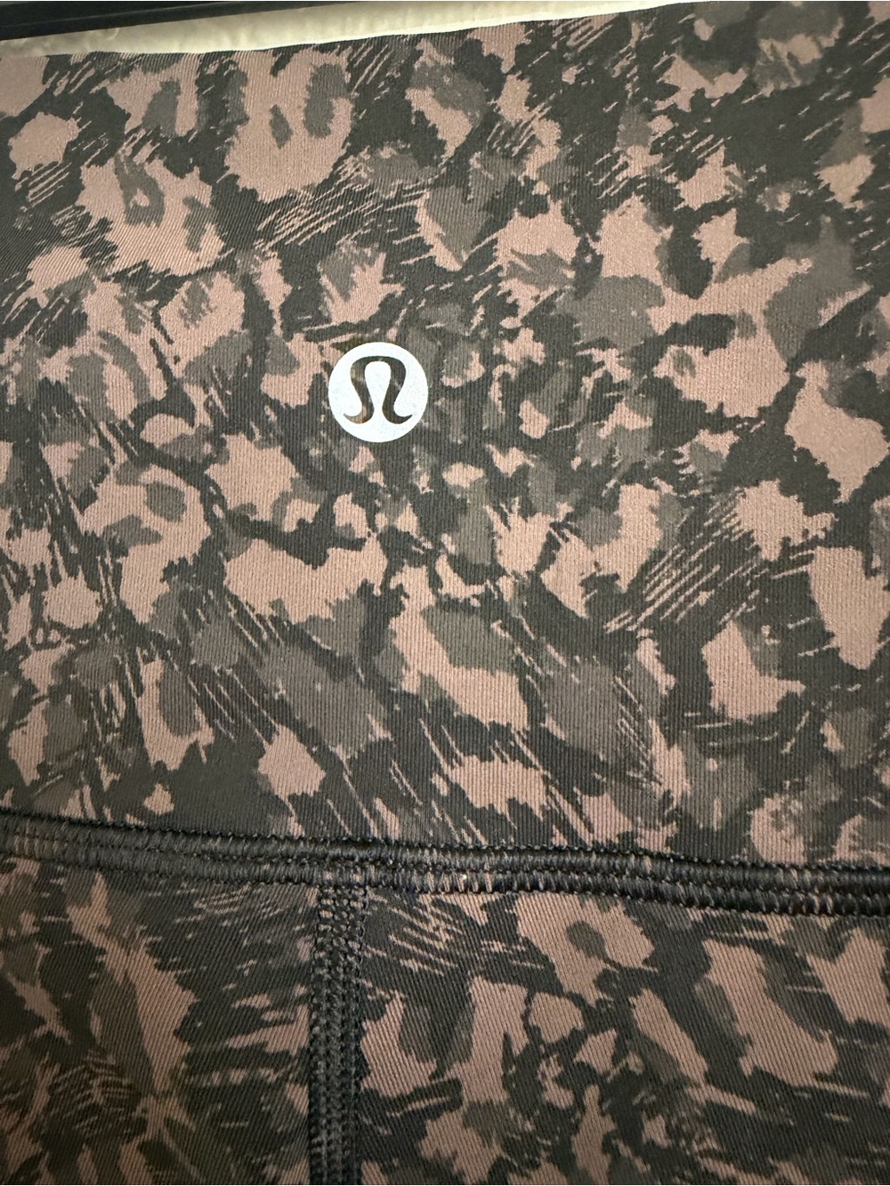 lululemon athletica Men’s Brown and Black Printed Athletic Shorts
